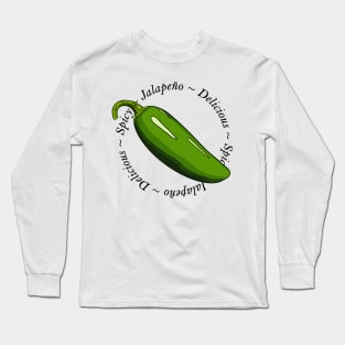 Jalapeno Chili Pepper Long Sleeve T-Shirt